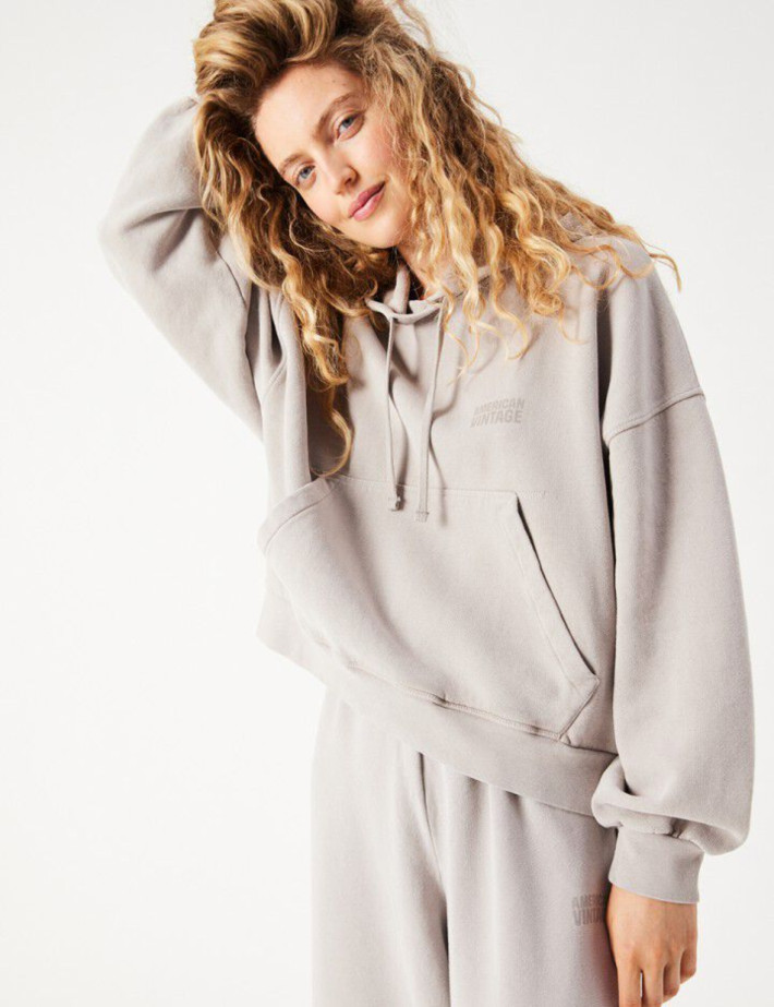 American Vintage Sweat Femme Capuche Jitbay Brumeux Vintage - 2
