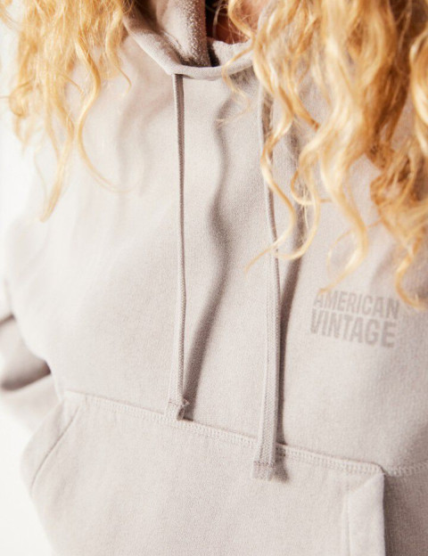American Vintage Sweat Femme Capuche Jitbay Brumeux Vintage - 4