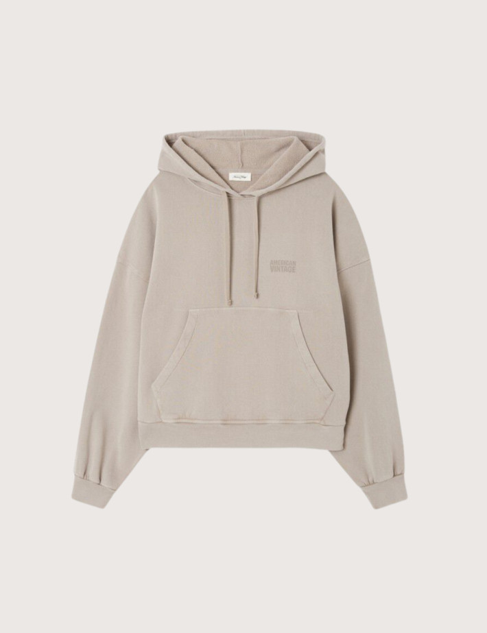 American Vintage Sweat Femme Capuche Jitbay Brumeux Vintage