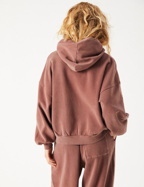 American Vintage Sweat Femme Capuche Jitbay Noyer Vintage - 7