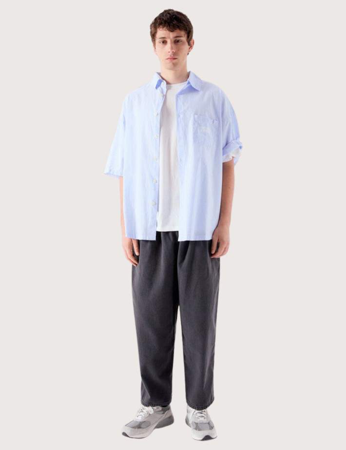 American Vintage Pantalon Baggy Homme Jazy Noir - 6