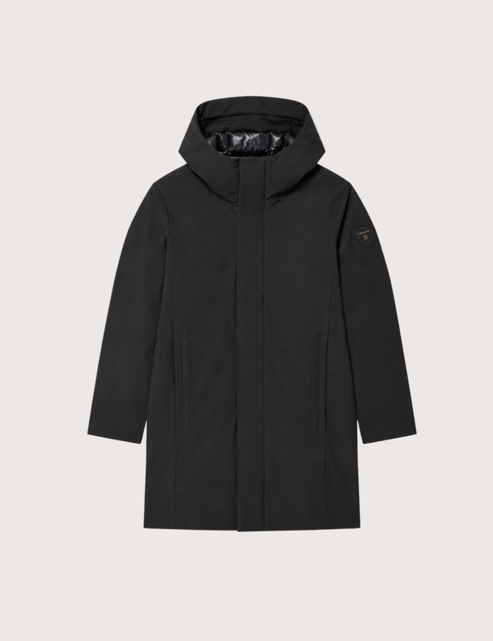 GERTRUDE Veste Longue Enfant Parka Little Virgil Noir