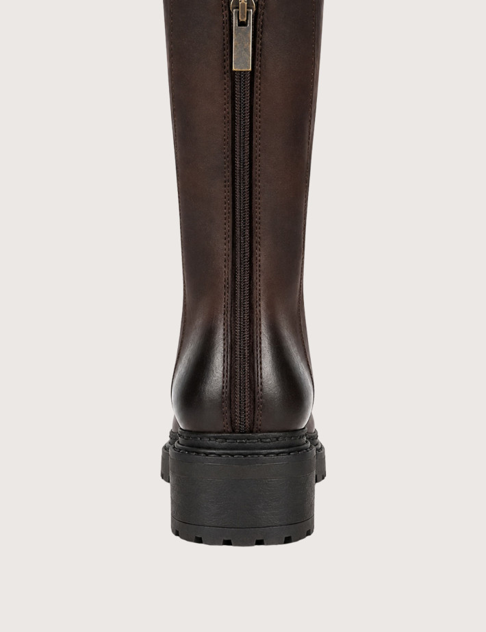 Bottes en Nubuck Marron Foncé