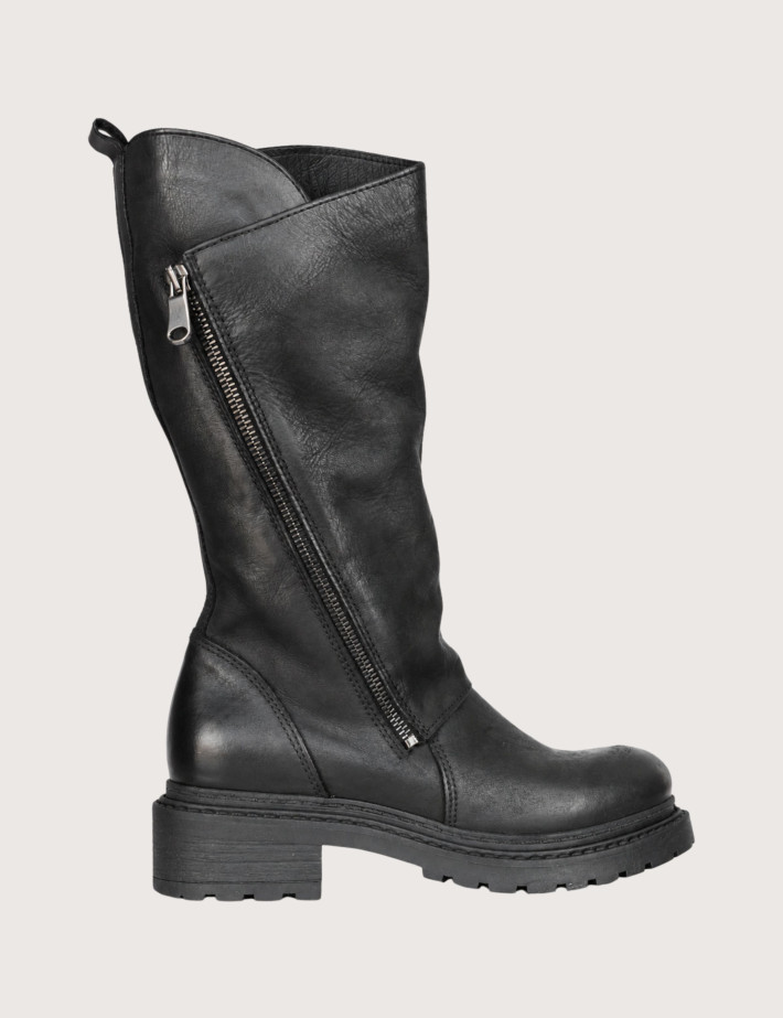 Bottes en Cuir MA45 Nubuck Noir