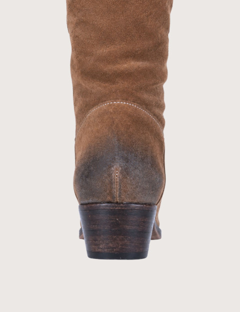 Bottines Santiags Basses Camoscio IK2/26L Marron