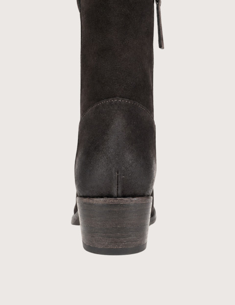 Bottines Santiags Basses Camoscio Daim K2/26L Marron Foncé
