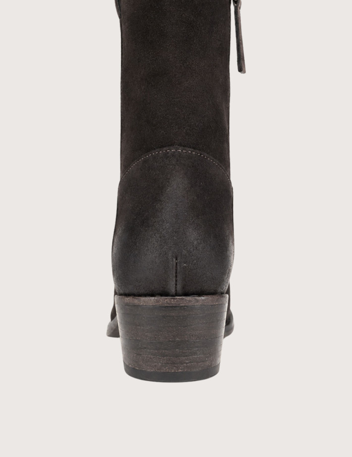 Bottines Santiags Basses Camoscio Daim K2/26L Marron Foncé