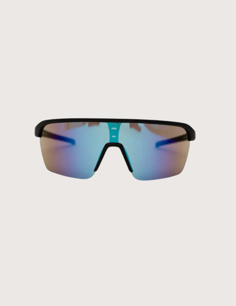 IYÜ Design Lunettes de Soleil Julian Noir Reflet Bleu