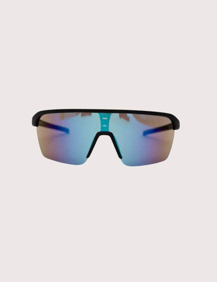 IYÜ Design Lunettes de Soleil Julian Noir Reflet Bleu