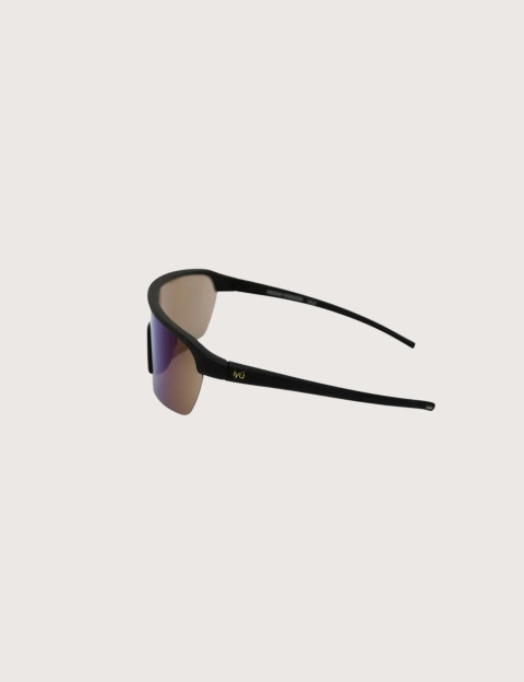 IYÜ Design Lunettes de Soleil Julian Noir Reflet Bleu - 4
