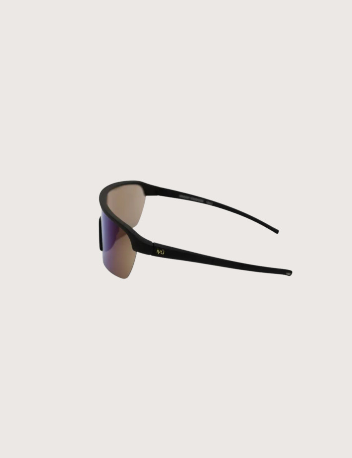 IYÜ Design Lunettes de Soleil Julian Noir Reflet Bleu - 4
