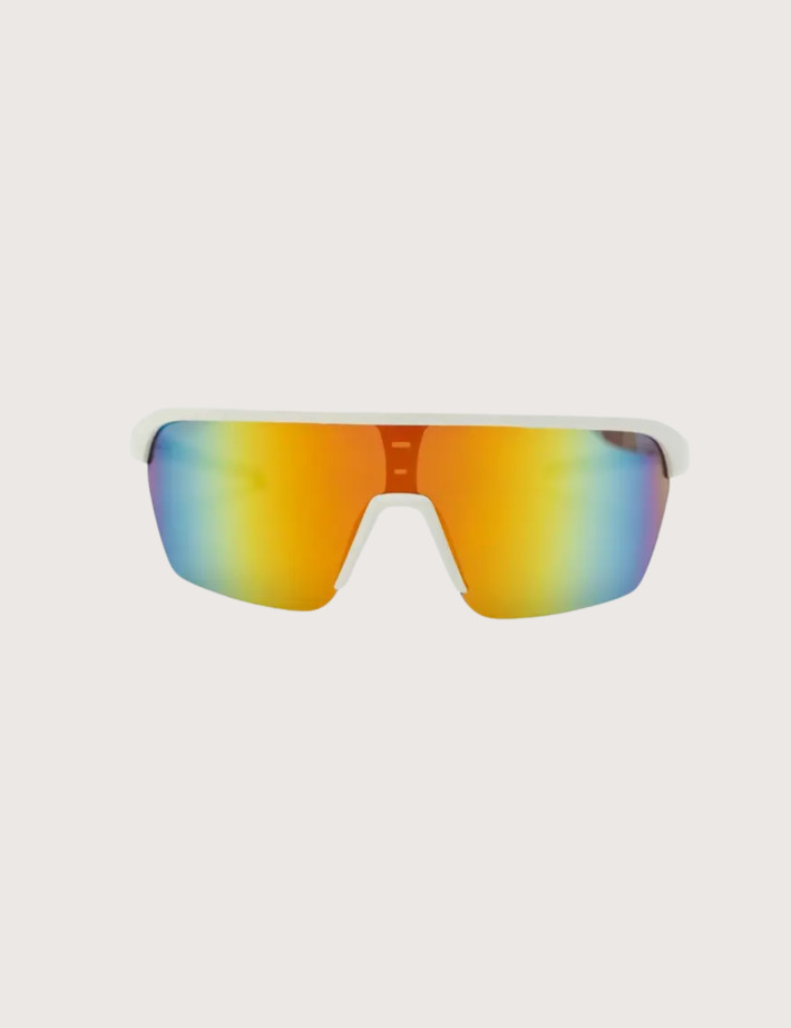 IYÜ Design Lunettes de Soleil Julian Blanc Reflet Jaune