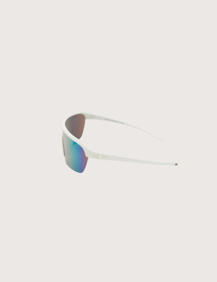 IYÜ Design Lunettes de Soleil Julian Blanc Reflet Jaune - 4
