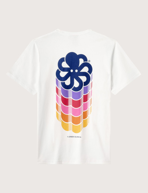 T-Shirt Homme Manches Courtes Classic Maxi Colors Blanc