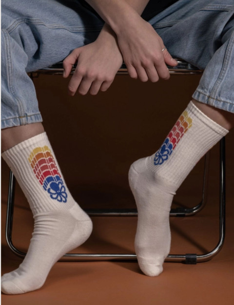 Jonsen Island Chaussettes Unisex Candy Coconut - 2