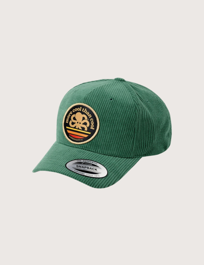 Jonsen Island Casquette Trucker Velours Côtelé More Cool Vert