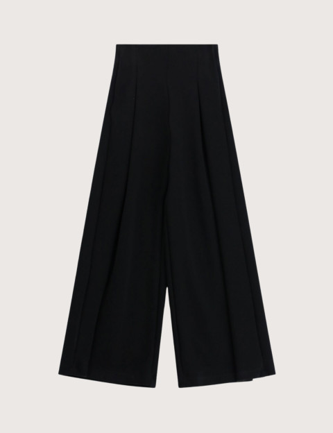 IMPERIAL Pantalon Femme à Pinces Large Noir