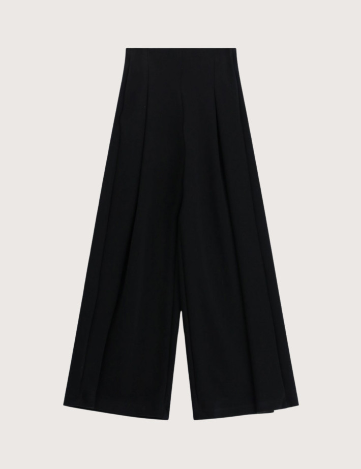 IMPERIAL Pantalon Femme à Pinces Large Noir
