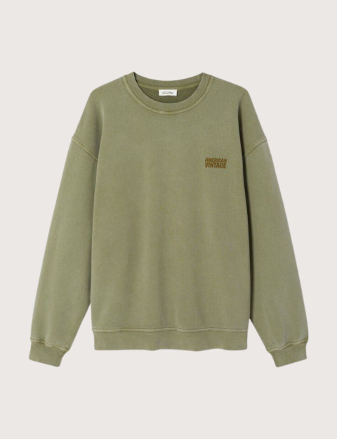American Vintage Sweat Homme Col Rond Plizzy Pistou Vintage