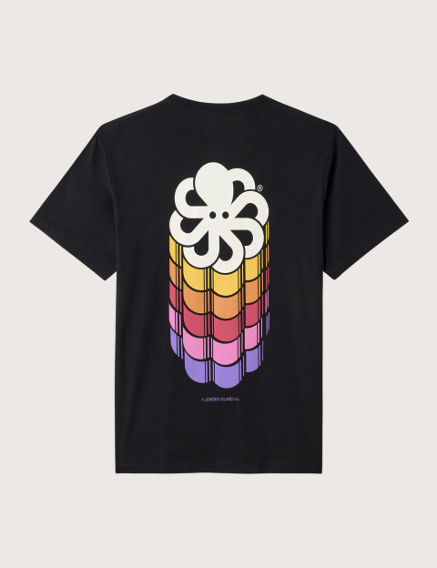 Jonsen Island T-Shirt Homme Manches Courtes Classic Maxi Colors Noir