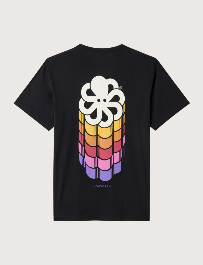 Jonsen Island T-Shirt Homme Manches Courtes Classic Maxi Colors Noir