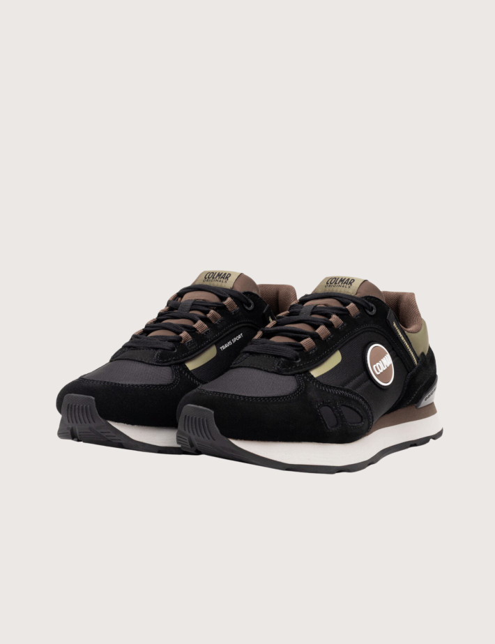COLMAR Baskets Travis Sport Colors Noir Marron Kaki Homme - 2