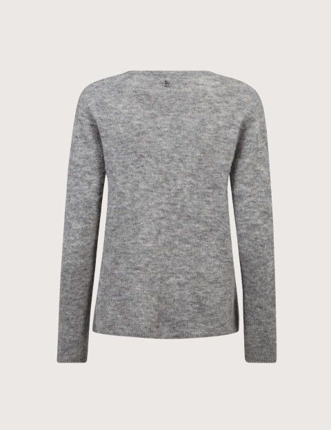 MOS MOSH Pull Femme Col V Sophia Gris - 2