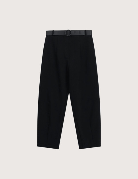 IMPERIAL Pantalon Femme Fluide Avec Ceinture Noir