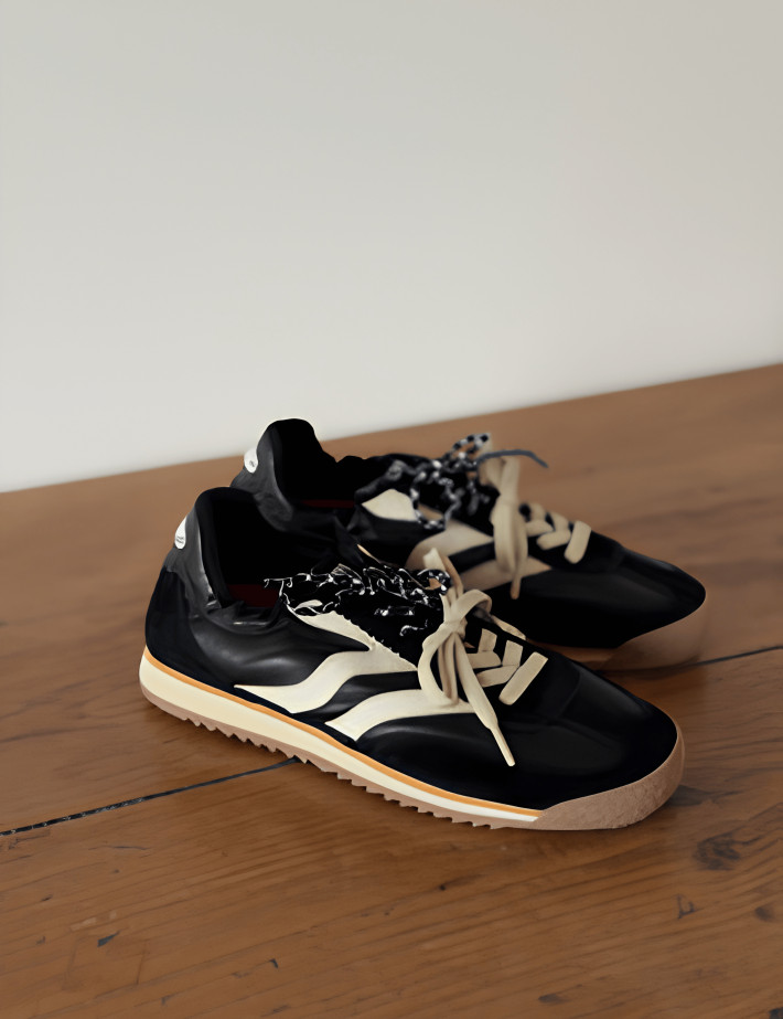 Maripé Baskets Femme Double Lacets Utah Noir