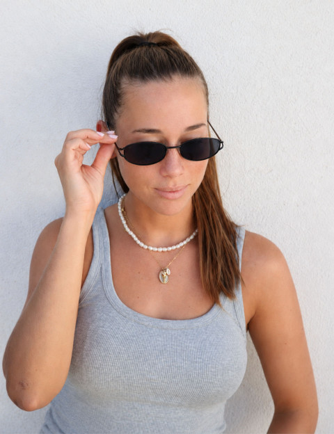 IYÜ Design Lunettes de Soleil Lyne Gun Noir - 5