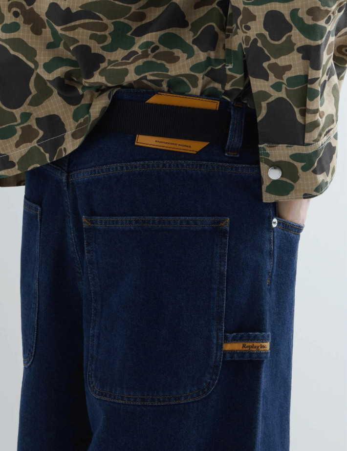REPLAY Short Homme en Jean Noir - 3