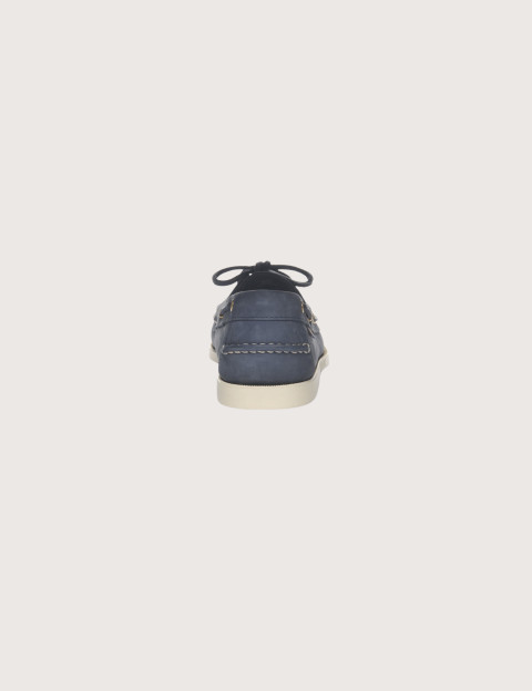 Sebago Chaussures Docksides Portland Nubuck Bleu Universe - 5