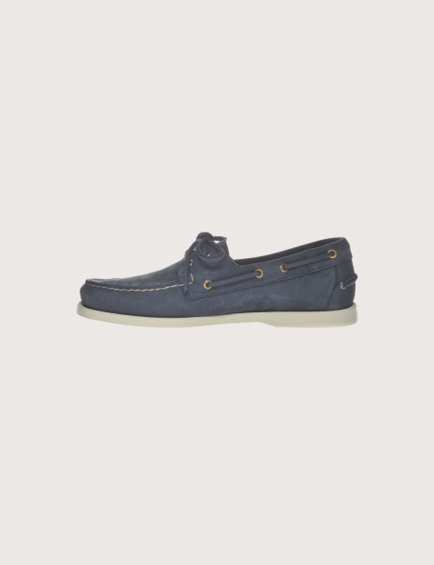 Sebago Chaussures Docksides Portland Nubuck Bleu Universe - 2