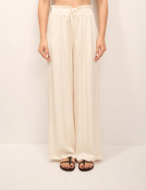 Tensione In Pantalon Femme Satiné Ecru
