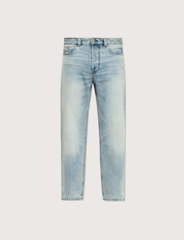 DIESEL Jean Homme Coupe Droite Gris D-Macs HDBF