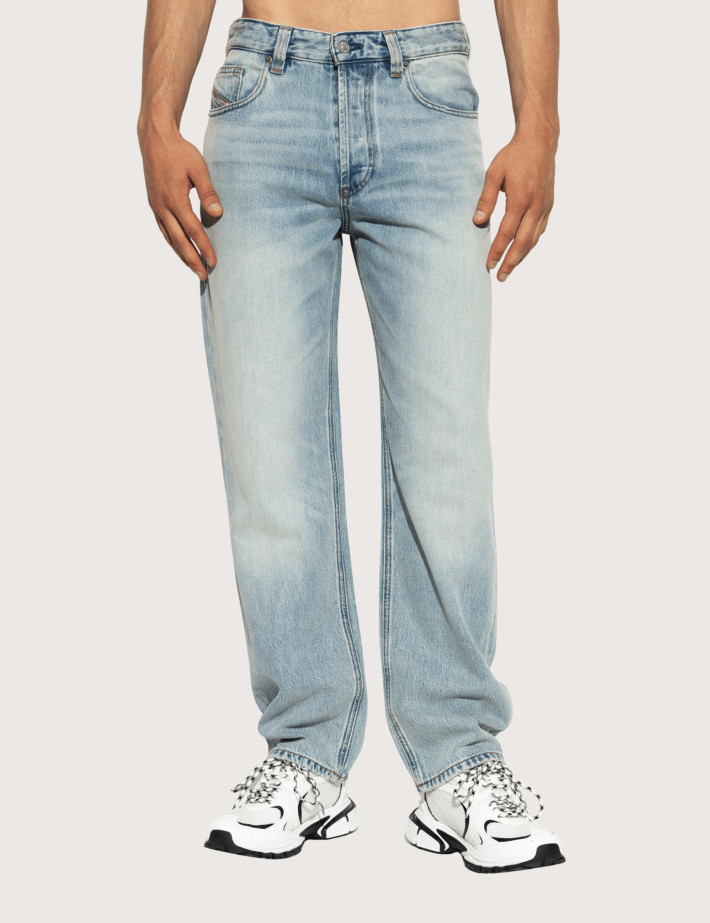 DIESEL Jean Homme Coupe Droite Gris D-Macs HDBF - 3