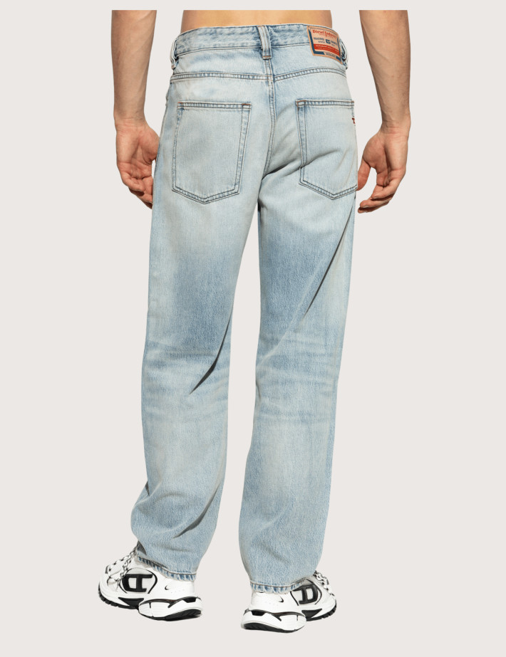 DIESEL Jean Homme Coupe Droite Gris D-Macs HDBF - 4