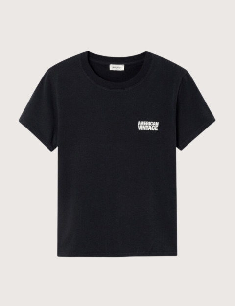 American Vintage T-Shirt Femme Manches Courtes Ykobow Ténèbre