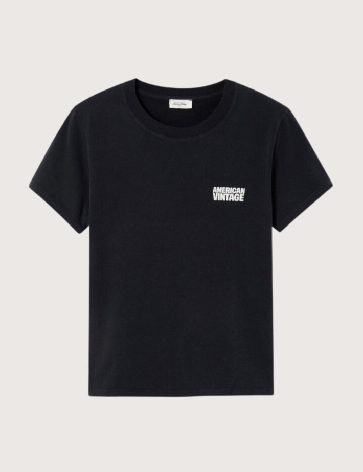 American Vintage T-Shirt Femme Manches Courtes Ykobow Ténèbre