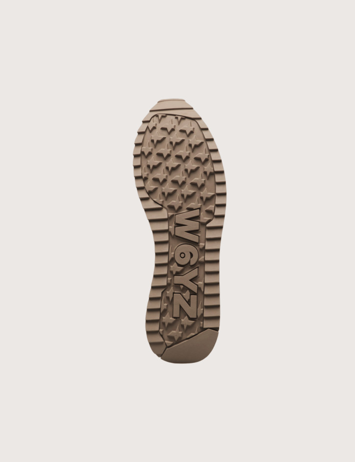 W6YZ Baskets Homme Jet M Suéde Nylon Kaki Jaune - 4