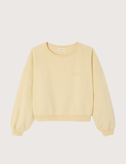 American Vintage Sweat Femme Col Rond Jitbay Limonade Vintage