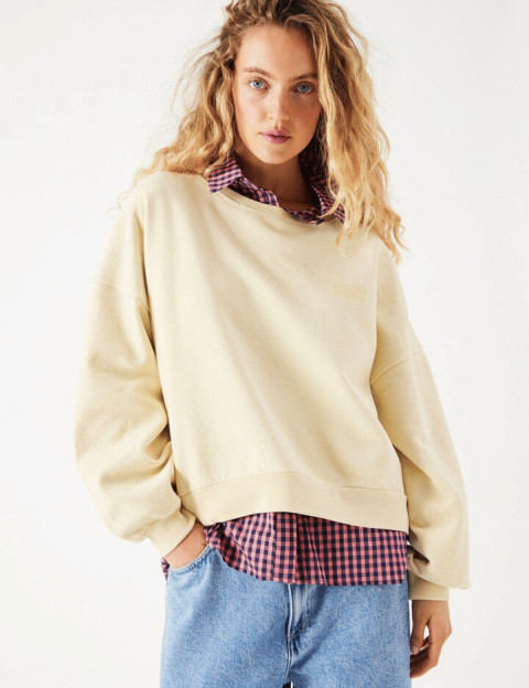 American Vintage Sweat Femme Col Rond Jitbay Limonade Vintage - 2