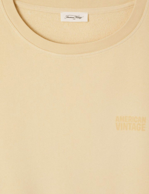 American Vintage Sweat Femme Col Rond Jitbay Limonade Vintage - 3