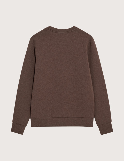 MOS MOSH Sweat Homme Col Rond Abel Mélange Marron - 4