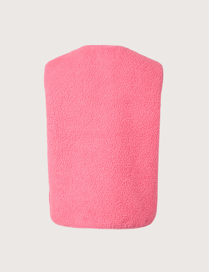 PIECES Veste Sans Manches Femme Anastacia Teddy Rose - 4