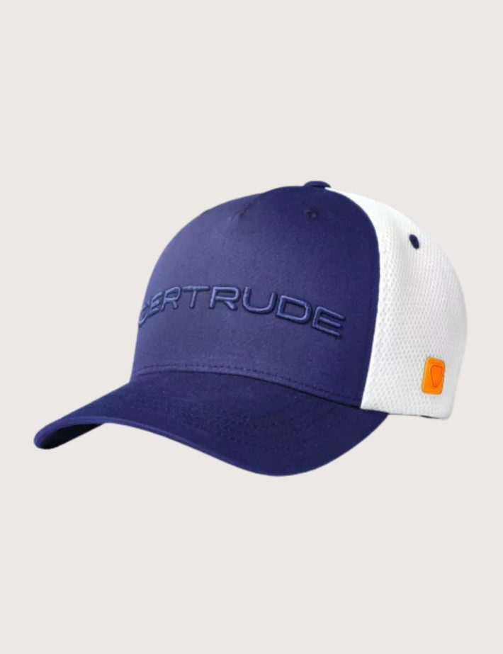 GERTRUDE Casquette Marquage Brodé Mesh Benja Bleu Saphir