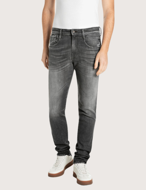 REPLAY Jean Homme Coupe Slim Anbass Gris C097