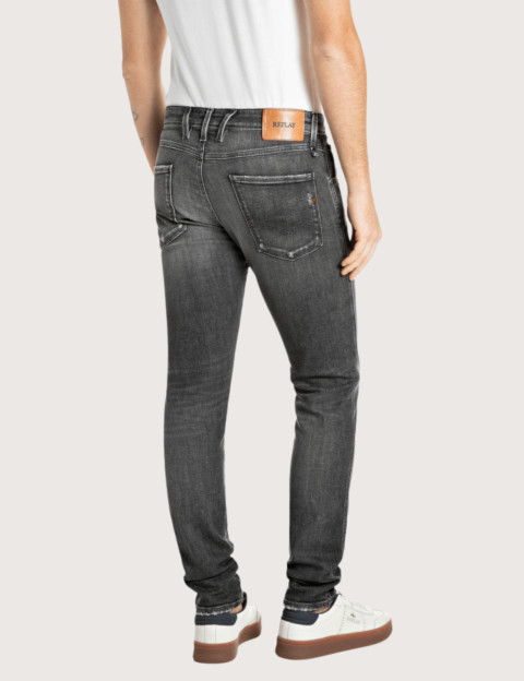 REPLAY Jean Homme Coupe Slim Anbass Gris C097 - 2