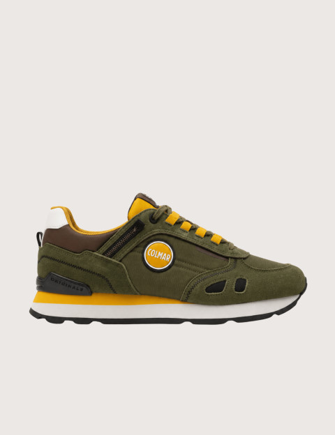 COLMAR Baskets Travis Sport Colors Kaki Ocre Marron Homme