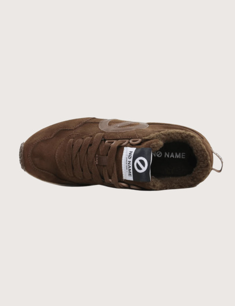 No Name Baskets Femme Carter Jogger Suède Marron - 4